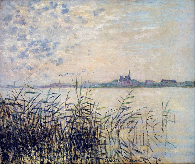 Claude Oscar Monet - A The Seine near Argenteuil- 1874 - Reproduction