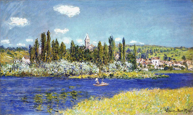 Claude Oscar Monet - A Vetheuil- 1880 - Reproduction Oil Canvas Others