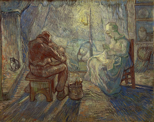Vincent van Gogh - A Evening - Reproduction