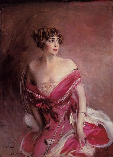 Giovanni Boldini - A Portrait of Mlle de Gillespie La Dame de Biarritz … - Reproduction Óleo Lienzo Otros