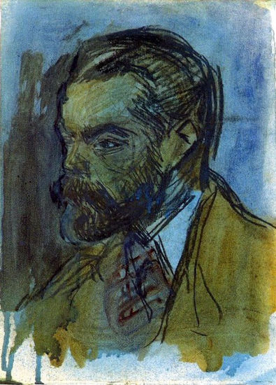 Pablo Picasso Period of creation 1889-1907 - A 1900 Portrait de Joaquim Mir - Reproduction Oil Canvas Others