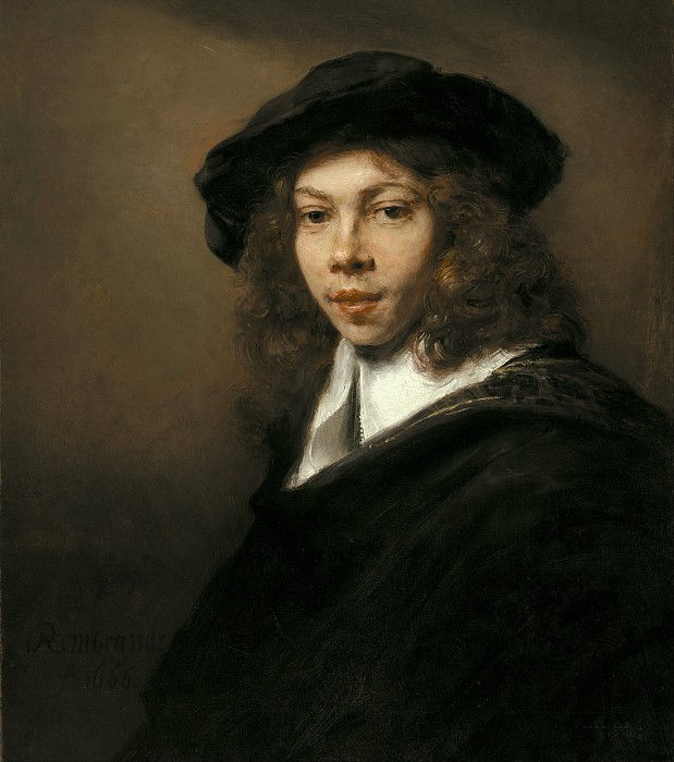 Rembrandt Harmenszoon Van Rijn - A Young Man in a Black Beret - Reproduction