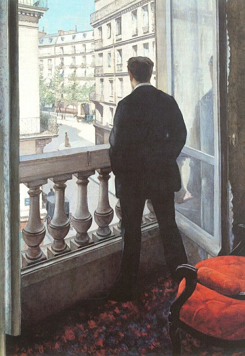 Gustave Caillebotte - A A Young Man at His Window - 1875 - Reproduction
