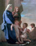 Nicolas Poussin - A The Holy Family - Reproduction