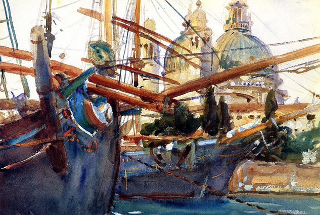 John Singer Sargent - A Behind the Salute 1907 - Reproduction Óleo Lienzo Otros