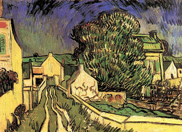 Vincent van Gogh - A The House of Pere Pilon - Reproduction