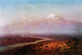 Ivan Konstantinovich Aivazovsky - A Araks River and Ararat 1875 40h65 - Reproduction