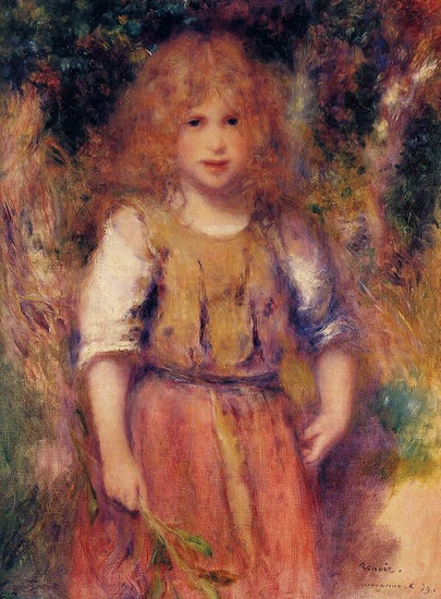 Pierre-Auguste Renoir - A Gypsy Girl - 1879 - Reproduction Óleo Lienzo Otros