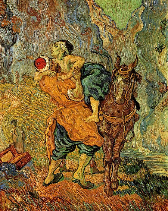 Vincent van Gogh - A The Good Samaritan - Reproduction