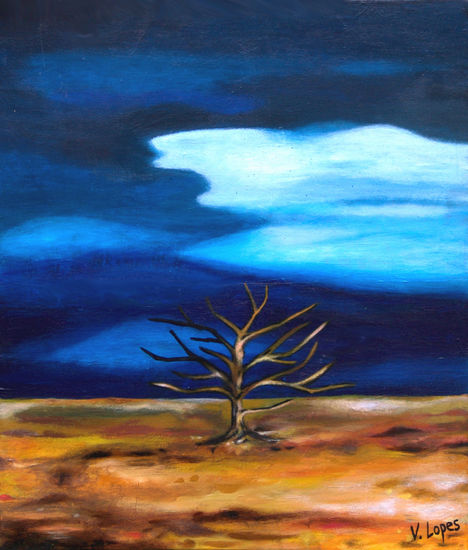 L´arbre (el árbol) Acrylic Canvas Landscaping