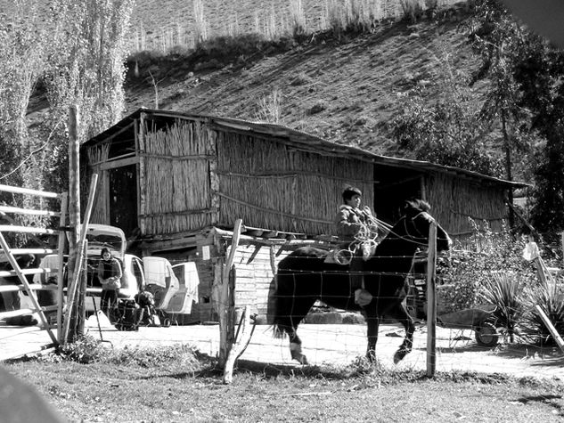 Cabalgando Otras temáticas Blanco y Negro (Digital)