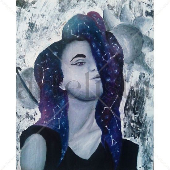 Constellation thought Oil Canvas Portrait