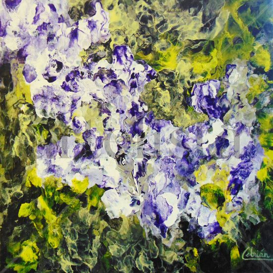 Flores Abstractas Acrylic Canvas Floral Painting