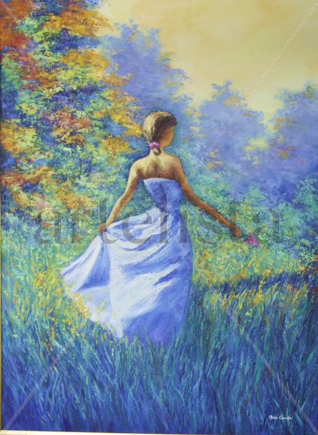 Mujer en el Jardín...