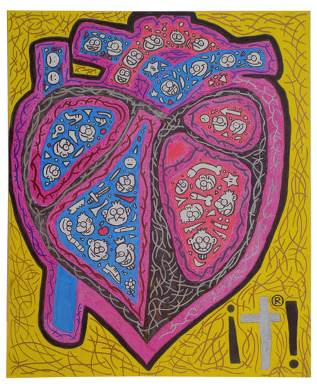 El Sagrado Corazón de Cristo Felt-tip pen Panel Others