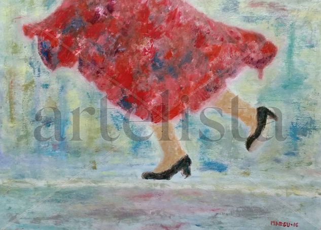 Sueños de Feria Oil Canvas Figure Painting