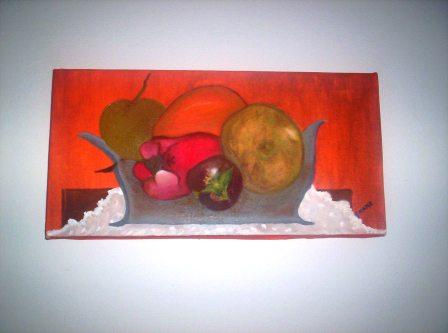 frutas y verduras Oil Canvas Still Life Paintings