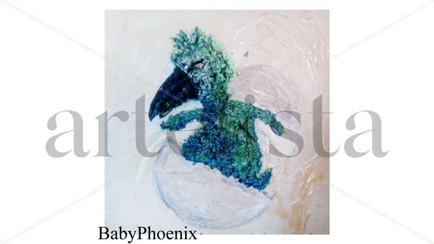 Baby Phoenix Media Mixta Tela Animales