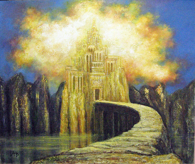 magic castle Oil Canvas Landscaping