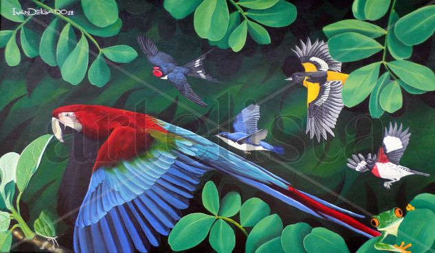 Volar, volar Oil Canvas Animals