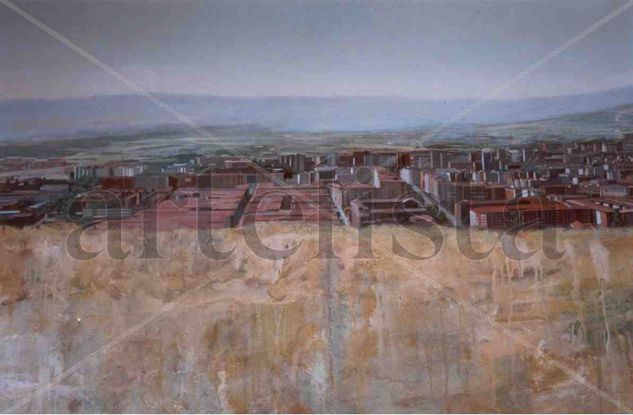 paisaje urbano nº 1 Mixed media Panel Landscaping