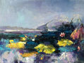 Original waterlily oil painting
