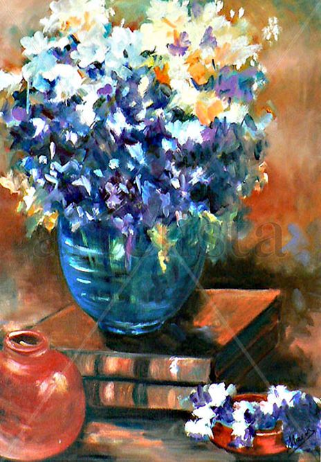 Flores y libros