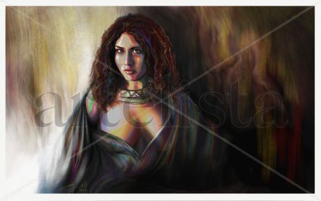 Retrato con collar
