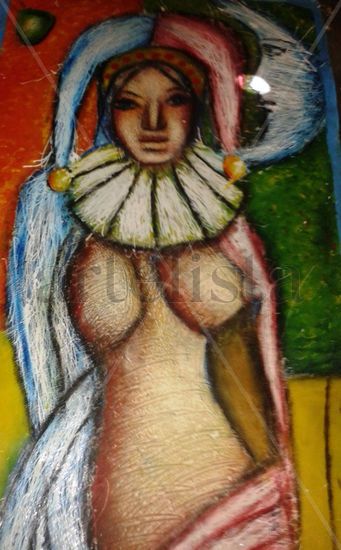 arlequin 2 Oil Textile Nude Paintings