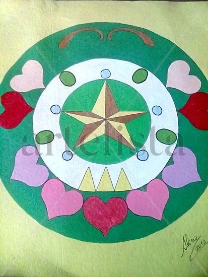 Mandala .paz.amor. Acrylic Card Others