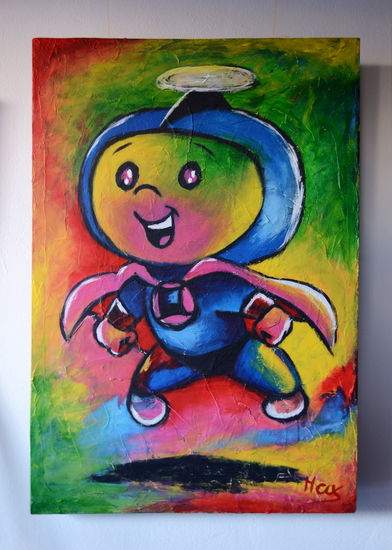 Hijitus Acrylic Canvas Figure Painting