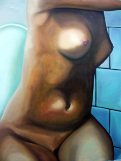 BAÑO Oil Textile Nude Paintings