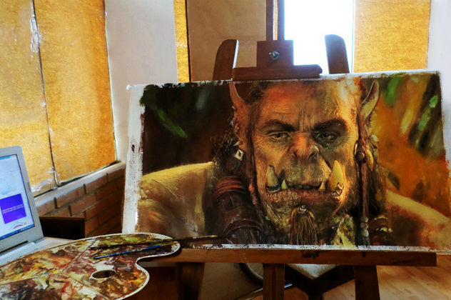 Durotan Movie Scene Warcraft Fan Art	