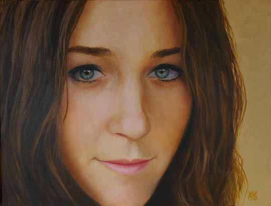 elisabet Oil Canvas Portrait