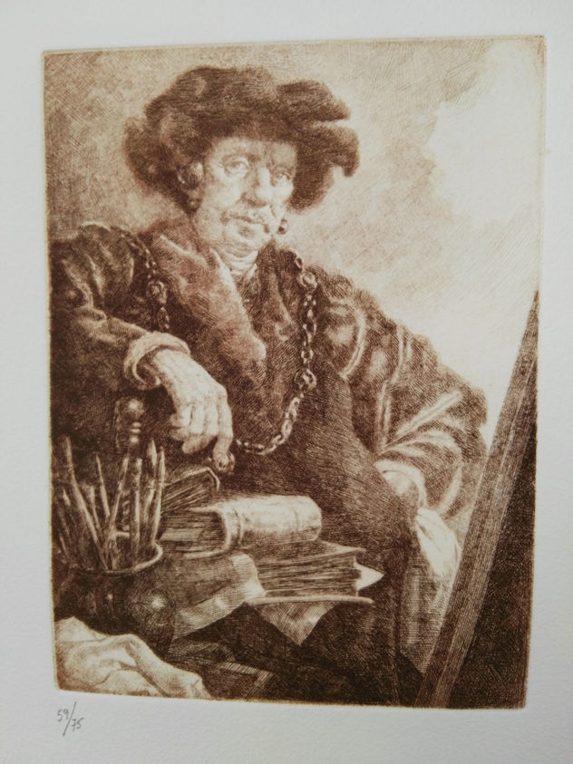 Sin título (Estudio de un autorretrato de Rembrant)