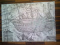 barco de guerra y mundo