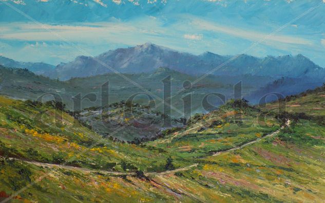 O San Mamede Oil Canvas Landscaping