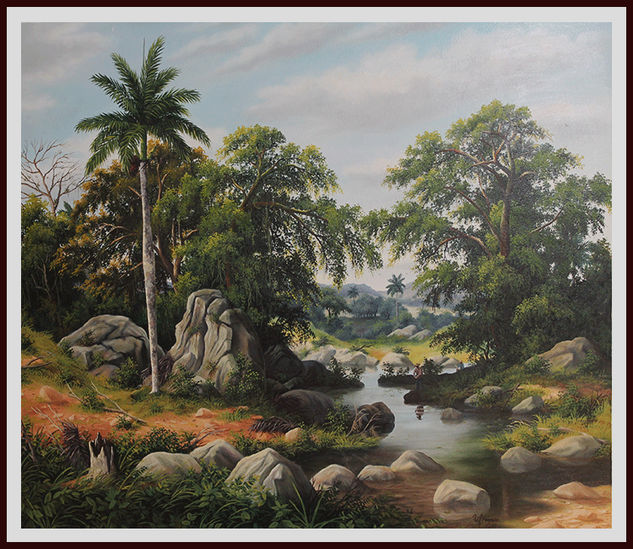 Arroyuelo Oil Canvas Landscaping