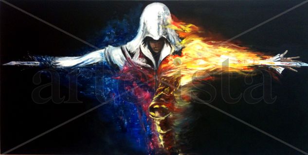 Assasins Creed 3 fan art  RomiSh Óleo Lienzo Otros