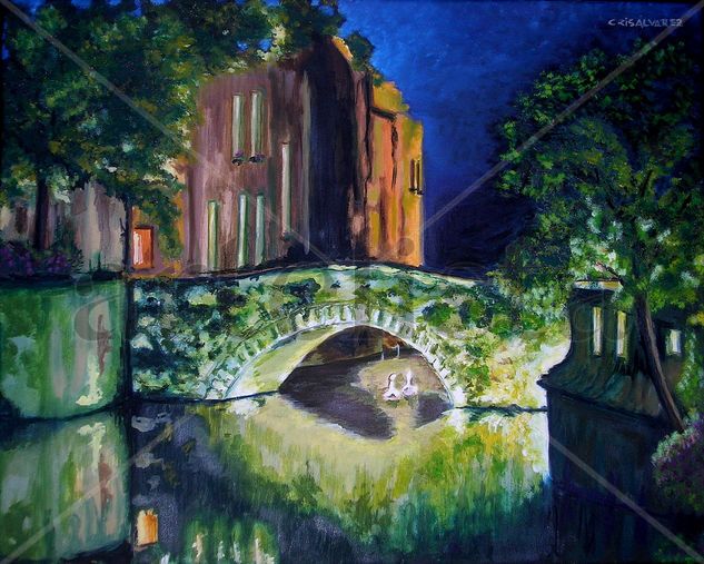 Nocturno 2 Oil Canvas Landscaping