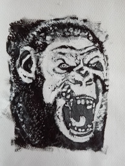 Caesar Ink Card Figure Painting