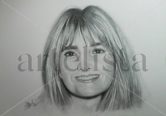 RETRATO DE MUJER JOVEN Lápiz