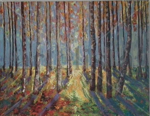 Una foresta Acrylic Canvas Landscaping