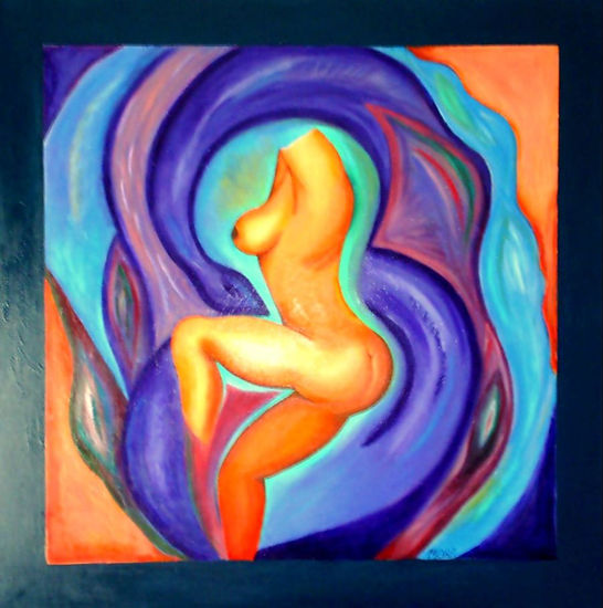 lo femenino renace Acrylic Canvas Nude Paintings