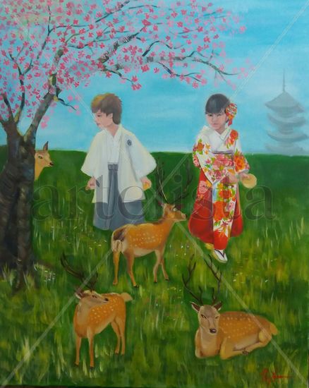 Nara Japón Oil Canvas Others