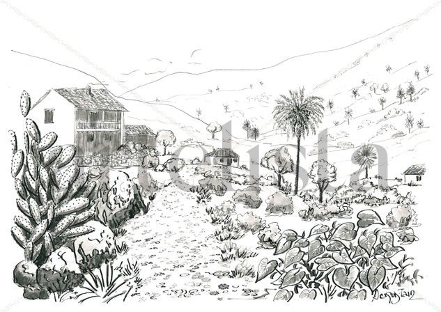 Paisaje Canario Ink