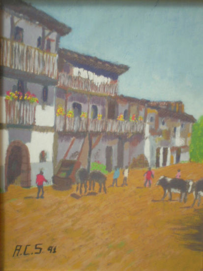 Extremadura 1 Gouache Cartulina Paisaje