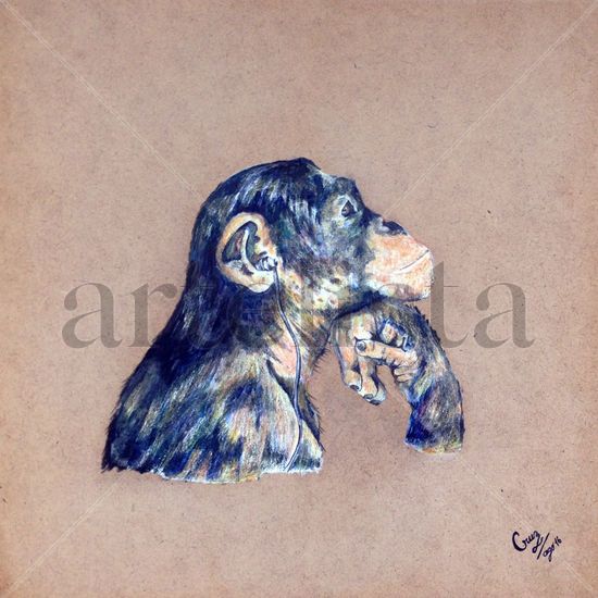 Natura 1 Pencil (coloured) Panel Animals