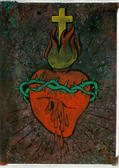 Sagrado Corazón de Cristo Mixed Media