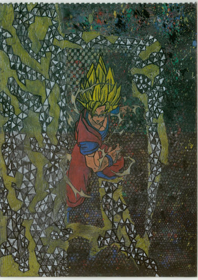 Goku Mixed Media